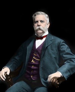 صورة لجورج وستنجهاوس (1846-1914). المخترع والصناعي الأمريكي بواسطة مصور أمريكي